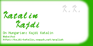 katalin kajdi business card